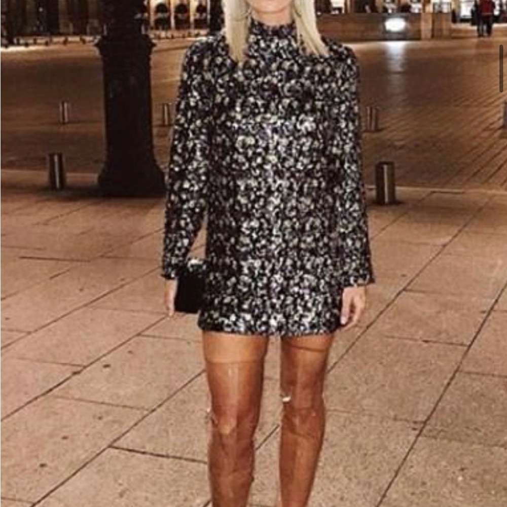 Sequins Jil Stuart tunic mini dress